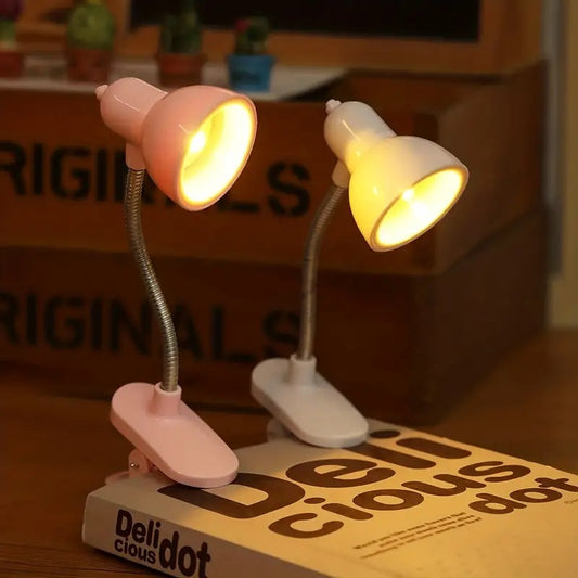 💡 Portable LED Reading Lamp with Clip | Flexible Eye-Care Book Light for Study, Bedside & Travel (Random Color)