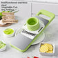 🥕 5-in-1 Multifunctional Vegetable Cutter & Slicer | Stainless Steel Kitchen Mandoline with Garlic Grinder