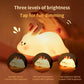 🐰 Cute Rabbit Silicone Night Lamp | Soft Touch LED Night Light with 3 Brightness Levels