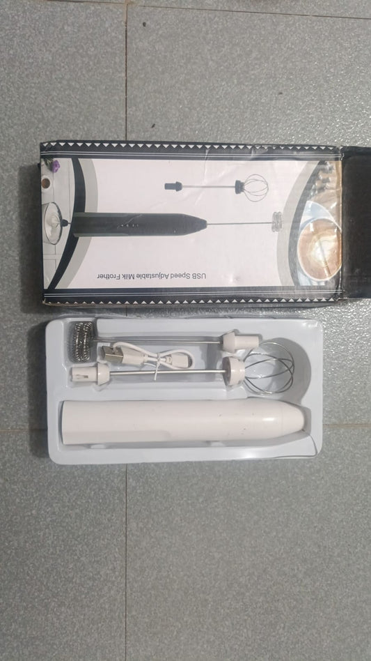 ☕ 2-in-1 Rechargeable Electric Milk Frother & Coffee Beater | 3-Speed USB Foam Maker & Egg Whisk