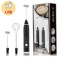 ☕ 2-in-1 Rechargeable Electric Milk Frother & Coffee Beater | 3-Speed USB Foam Maker & Egg Whisk