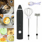 ☕ 2-in-1 Rechargeable Electric Milk Frother & Coffee Beater | 3-Speed USB Foam Maker & Egg Whisk