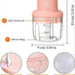 🔪 Mini USB Rechargeable Food Chopper | 250ml Electric Garlic, Vegetable & Meat Grinder with Cable