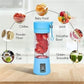 🍓 Portable USB Rechargeable Mini Blender | 6-Blade Personal Smoothie & Juice Maker (Random Color)