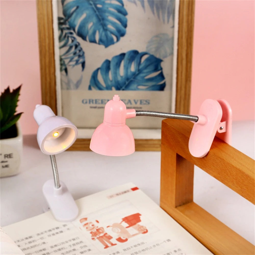 💡 Portable LED Reading Lamp with Clip | Flexible Eye-Care Book Light for Study, Bedside & Travel (Random Color)
