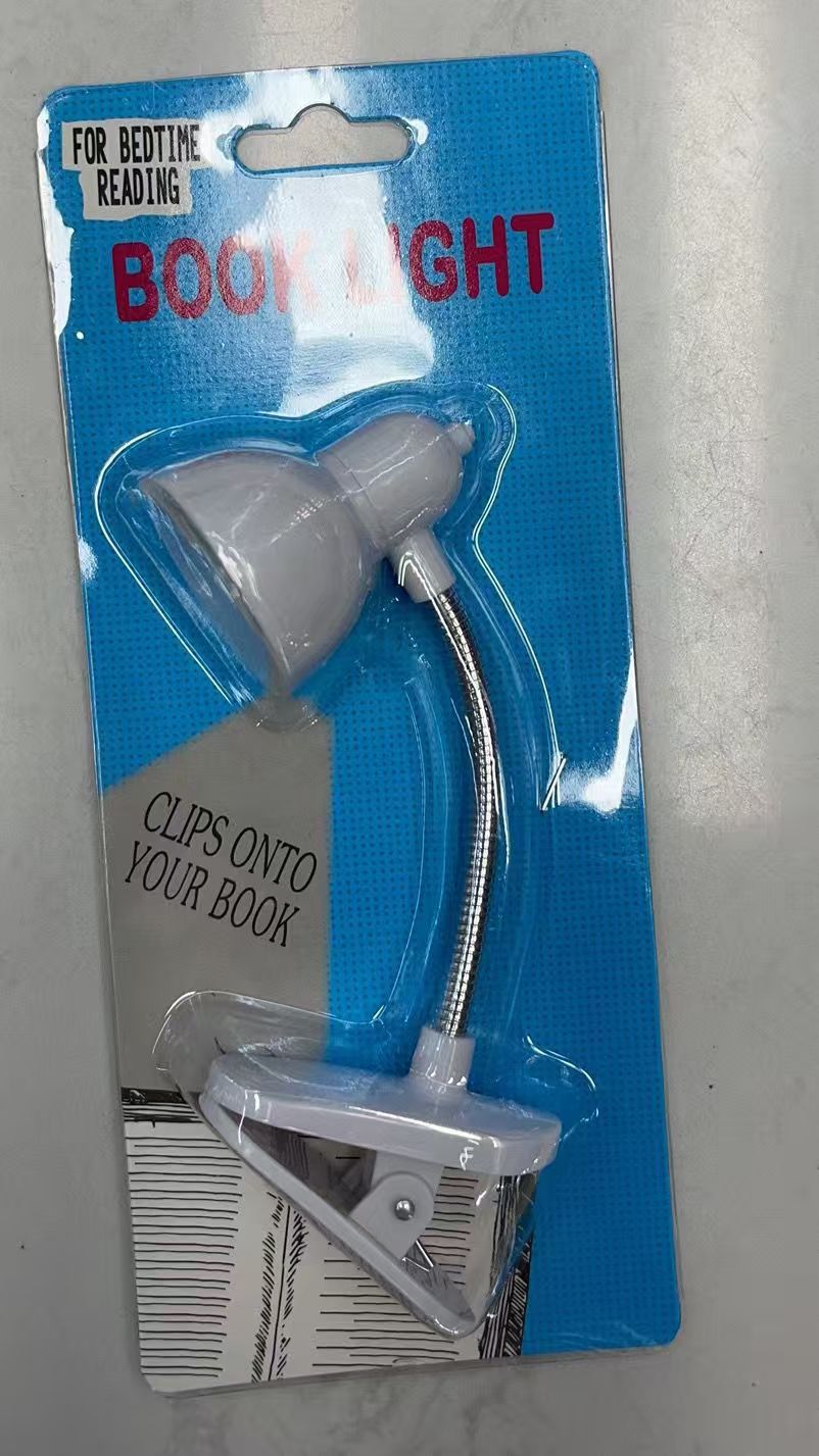 💡 Portable LED Reading Lamp with Clip | Flexible Eye-Care Book Light for Study, Bedside & Travel (Random Color)