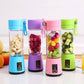 🍓 Portable USB Rechargeable Mini Blender | 6-Blade Personal Smoothie & Juice Maker (Random Color)