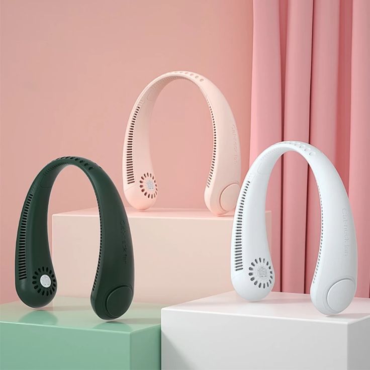 ❄️ Portable Hanging Neck Fan | Rechargeable USB Bladeless Cooling Fan | Hands-Free Personal Air Cooler
