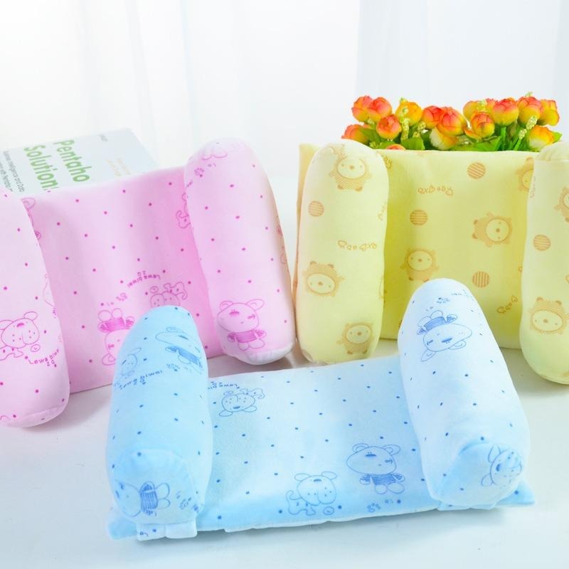 👶 Adjustable Baby Sleeping Support Pillow – Anti Roll Cushion & Neck Protection | Random Color