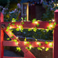 🌿 LED Green Leaf Vine Fairy Lights | Battery-Powered Flower Garland for Bedroom.